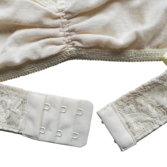 VOLCOM NWT Strappy Lace Bralette Stone Row Collection Stoned Rose (Off White) M - Picture 12 of 16